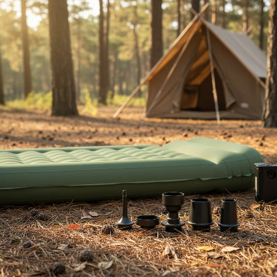 pompe a air avec 5 accessoires près matelas gonflable