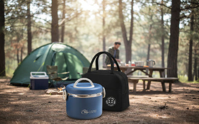 Lunch Box Isotherme en camping avec sac de transport
