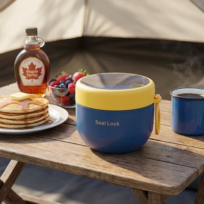 Lunch box isotherme hermetique bleu