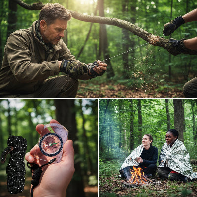 accessoire du Kit de survie de secours en action 