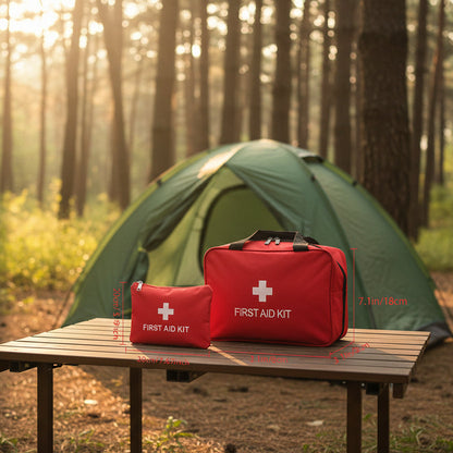 dimention sacs de kit de survie de soins de base