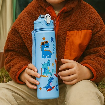 enfant assis sa gourde enfant isotherme assis