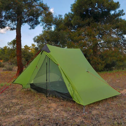Facade tente camping 