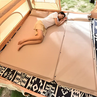 Femme sur Matelas gonflable 2 personnes 