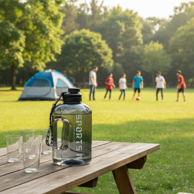 Gourde plastique 1,7 litre pour les sportifs