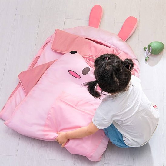 jeune fille pliant Sac de couchage enfant 