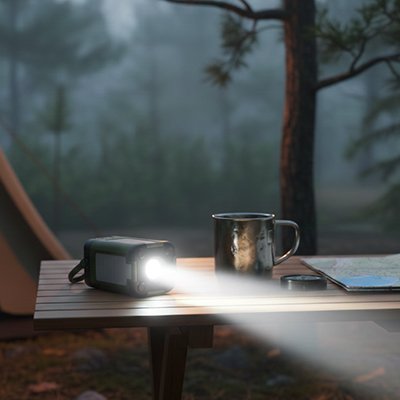 Lampe camping éclairage direction unique