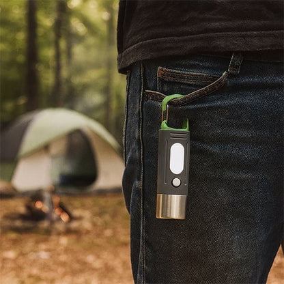Lampe de poche rechargeable​ accroché à la poche du pantalon