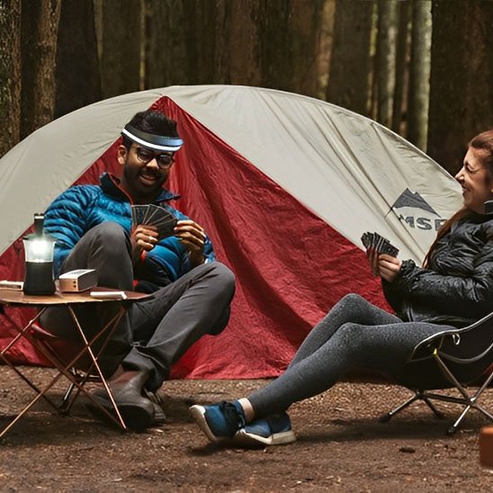 Lampe frontale détend l'atmosphère