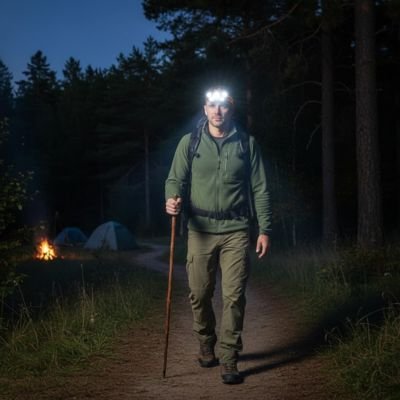 Lampe frontale rechargeable pour une promenade