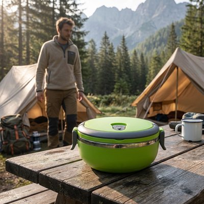 Lunch box isotherme freshgo vert