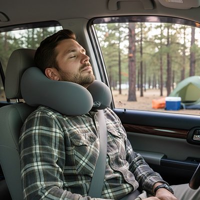 Oreiller voyage en automobile
