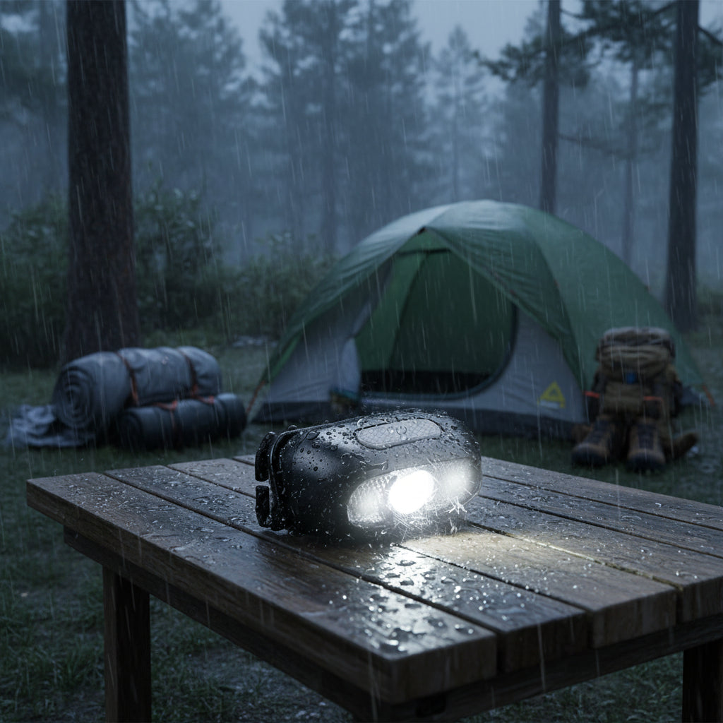 Lampe frontale rechargeable  impermeable
