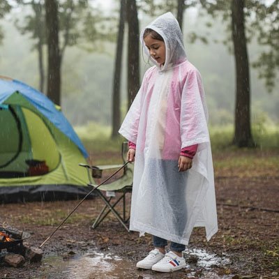 Poncho pluie Blanc