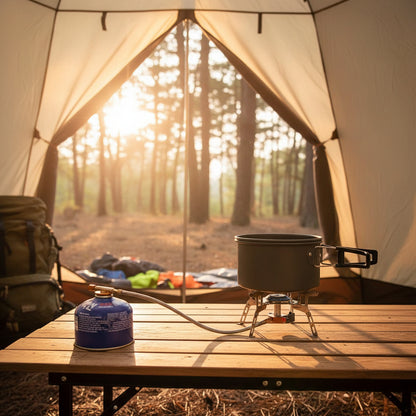  réchaud a gaz camping compatible avec une cartouche de gaz standard