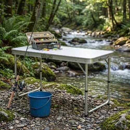 Table de Camping pour les amateurs de pêche