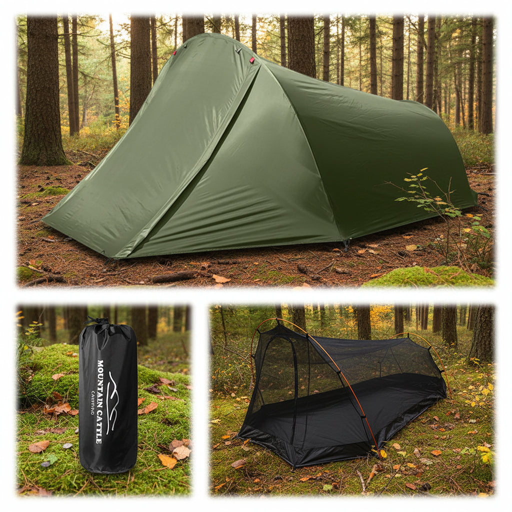 Tente bivouac l'intérieur et l'extérieur