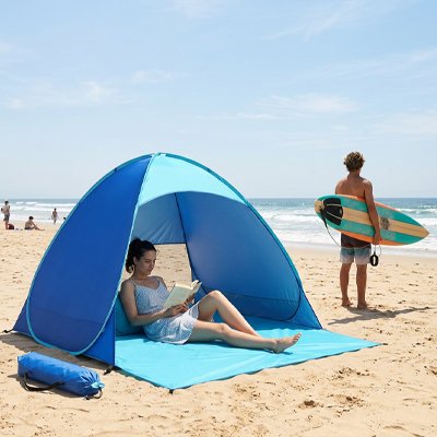 Tente de plage profiter pleinement de la journée
