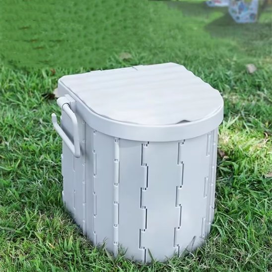 Toilette portable blanche